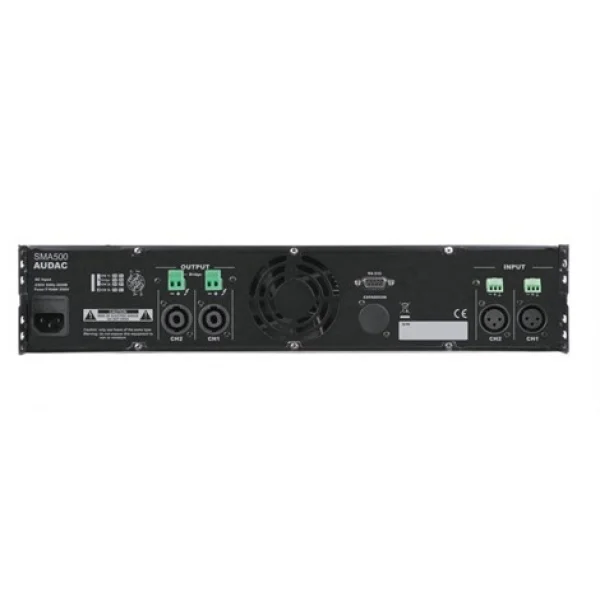 Audac SMA500 DSP Power Amplifikatör 2x500W/4-ohm