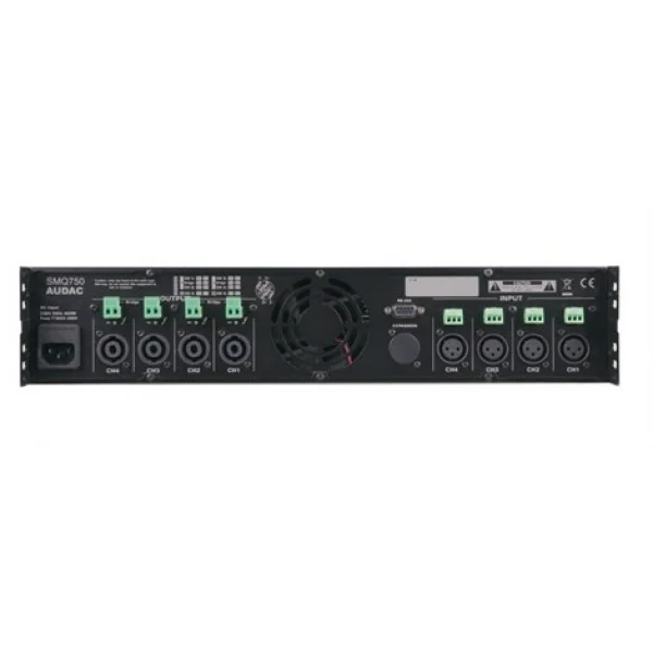Audac SMQ750 DSP Power Amplifikatör 4x750W/4-ohm