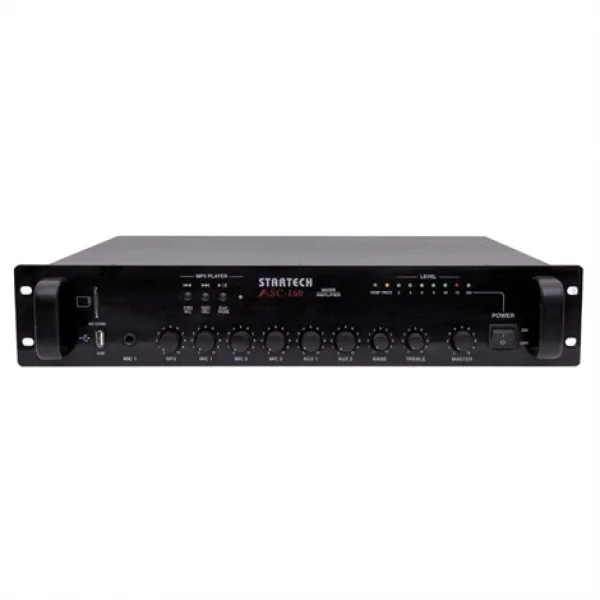 Omcron ASC 160 160W/100V Mikser Amfi, USB/SD/Bluetooth, EMC 24V AC/DC