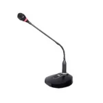 Spekon PH-60 Işıklı Masa Üstü Mikrofon, 2x1,5V Pil veya +48V, Double goosenecek