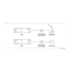 Audac CP43ARJ/B Connection plate - rj45 - bticino