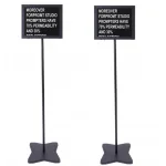 Fortinge PROM19-D-HB Çift 19 Miting Prompter-Çiftli Set, Parlaklık 1000 cd/m²