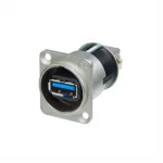 Neutrik NAUSB3 şasi tip USB, Reversible USB 3.0 gender changer (type A and B),