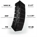 RCF HDL 6-A 2x6 Aktif Line Array Module, 1400W