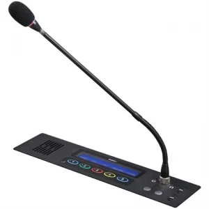 TAIDEN HCS-48U9CFF Fully Dijital Congress System Chairman Unit (flush-mounting, 5 voting keys, contactless IC-Card reader, 64 CHs, 256x32 LCD)