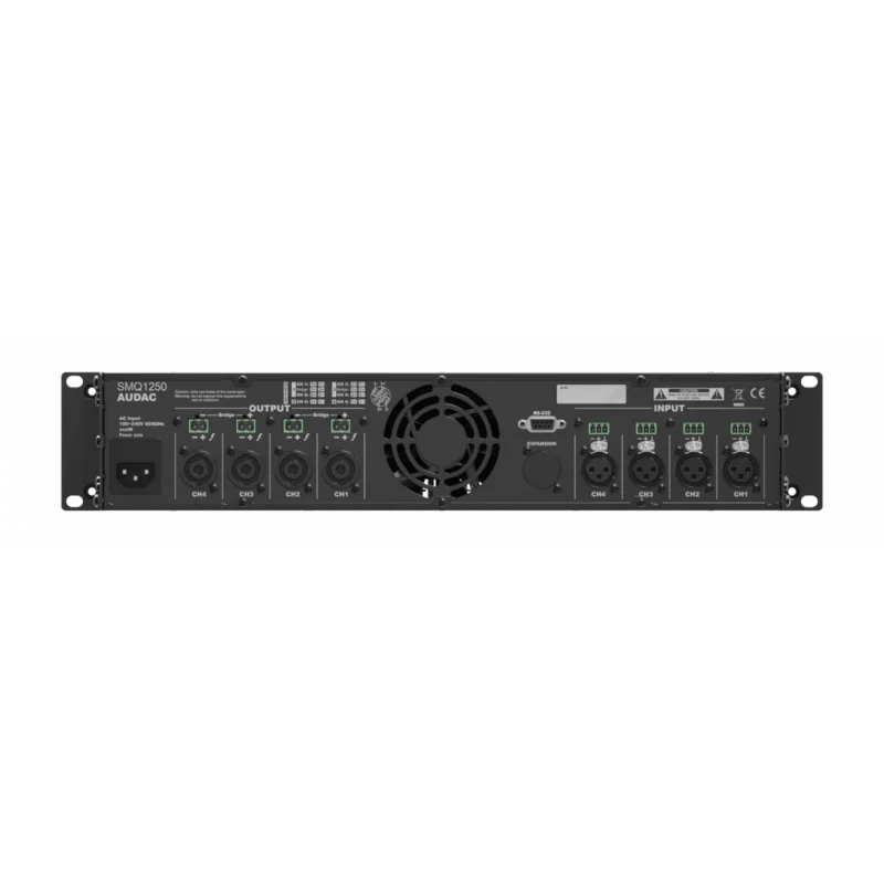 Audac SMQ1250 DSP Power Amplifikatör 4x1250W/4-ohm