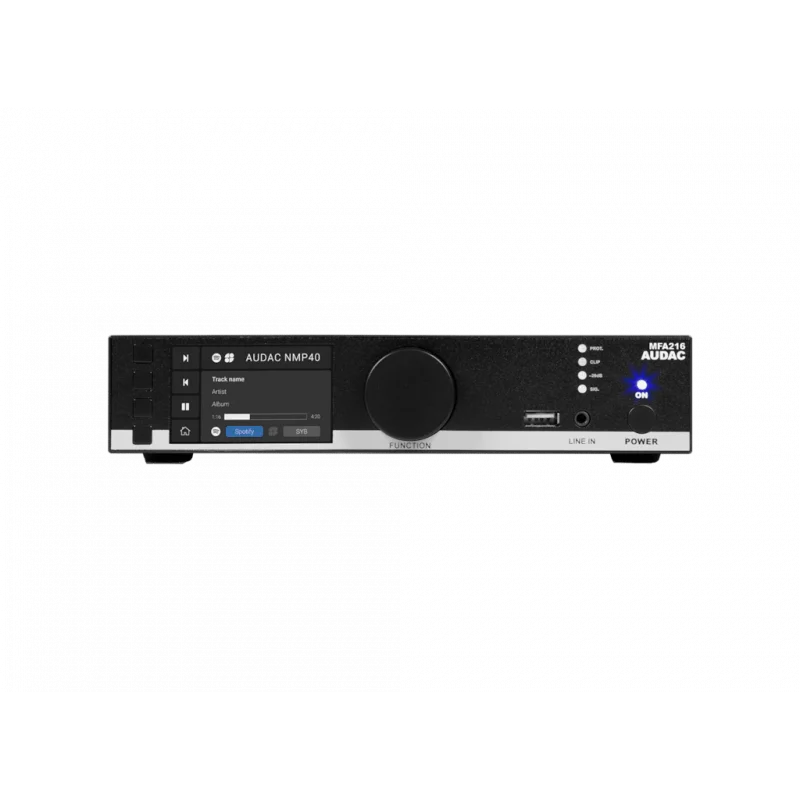 Audac MFA216 Hepsi bir arada ses çözümü 2x80W 4-ohm 100V
