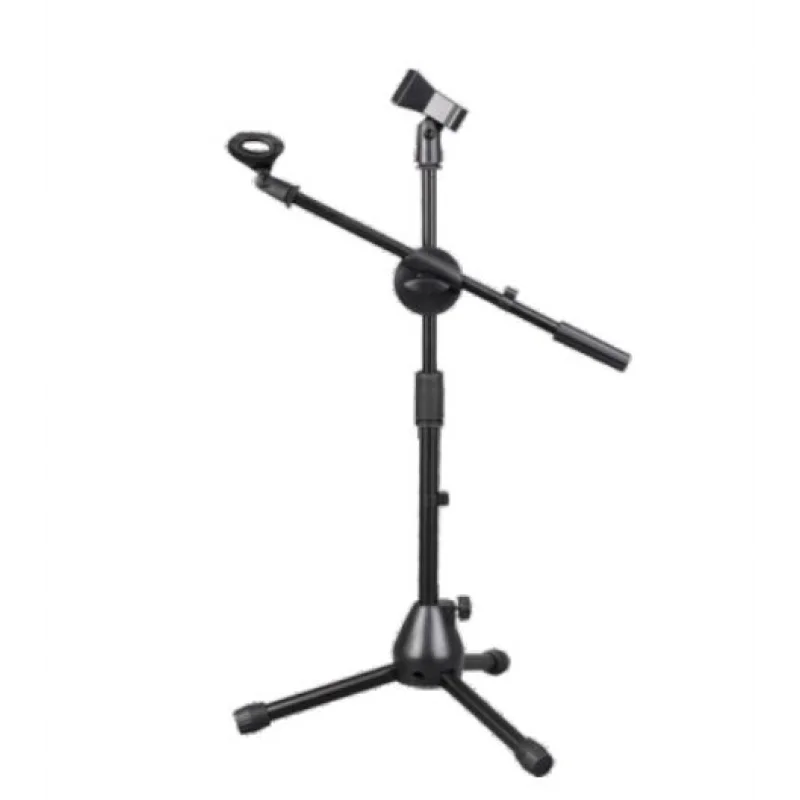 Machtig MS215 Kısa Mikrofon Sehpası, Metal Tip, Çevirmeli, 80-140-cm