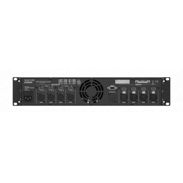 Audac SMQ1250 DSP Power Amplifikatör 4x1250W/4-ohm