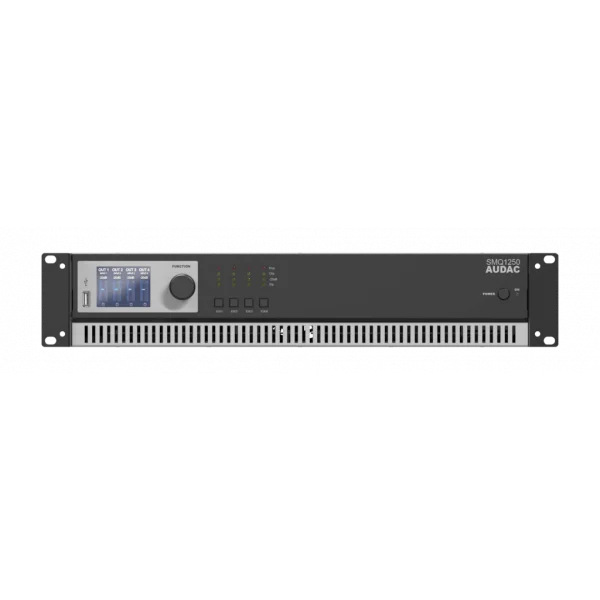 Audac SMQ1250 DSP Power Amplifikatör 4x1250W/4-ohm