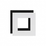 Audac CF45S/B Cover frame single 45 x 45 mm
