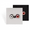 Audac WLI18/B Wall line input - 45x45mm - terminal block Wall line input - 45x45 mm- terminal
block - black