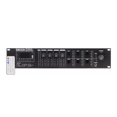 DECON DP-MA6240 6x6 Matrix Mixer Ampli 6x120W/100V USB/FM/BT