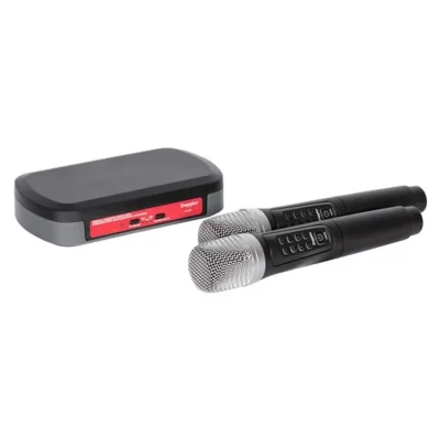 DOPPLER K-102 Çift EL Telsiz Mikrofon Seti, Karaoke için