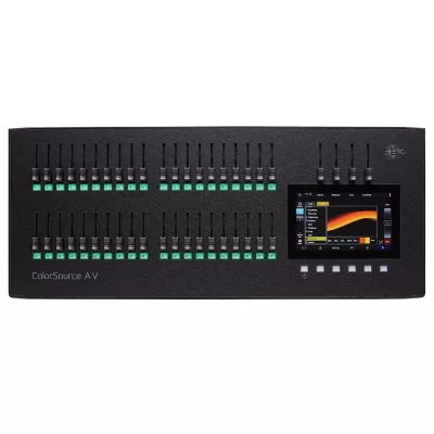 ETC Colorsource 40-AV Console, 40 Faders, 80 Channels , Network, Audio, And Video