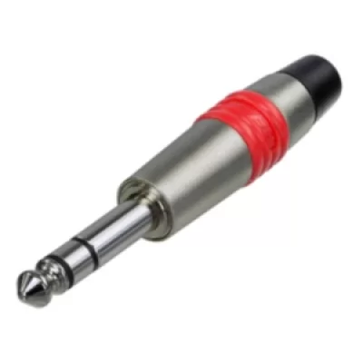 Rean NYS228C-2 6,3 mm. Stereo Jack, Kablo Tip Nikel konnektör, RED