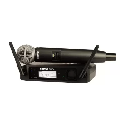 Shure GLXD24E/SM58 El Tipi Telsiz Mikrofon Seti / Cardioid - Dinamik