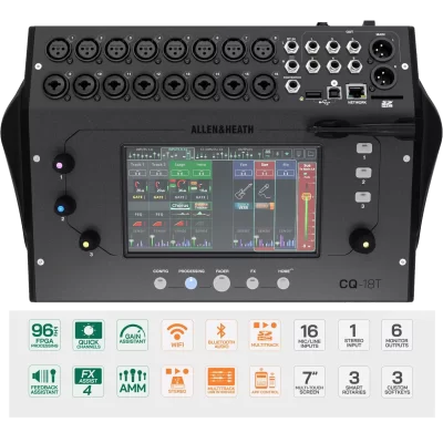 Allen & Heath CQ18T Dijital Mikser 18in 8out with Wi-Fi