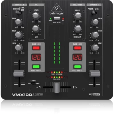 Behringer Pro Mixer VMX100USB USB Dj Mikseri