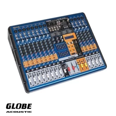 Globe GTP1222 Power-Mixer 12 Kanal 2x750W/4-ohm USB/BT