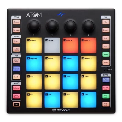 PreSonus ATOM Yeni Performans/Prodüksiyon pad kontroller