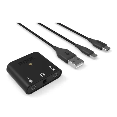 RODE AI-Micro Bilgisayar, tablet, telefon uyumlu, iki kanal USB ses kartı