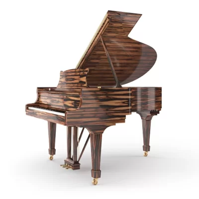 STEINWAY & SONS B-211 Crown Jewel Macassar Ebony Spirio Parlak Cila Kuyruklu Piyano