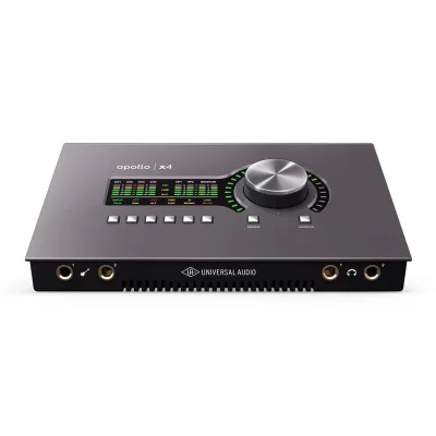 Universal Audio Apollo x4 Heritage Edition Quad Core DSP işlemcili, 16 x 8, 4 mikrofon preamp Thunderbolt 3 ses kartı - Zengin Plug-IN paketi ile birlikte (4 DSP) (Mac/PC)