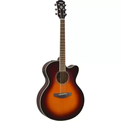 Yamaha CPX600 Medium Jumbo Elektro Akustik Gitar (Old Violin Sunburst)