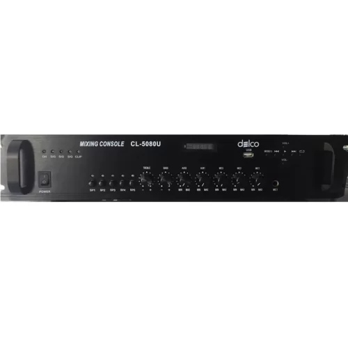 Delco CL-5080U 5 Kanal 80W/100V Mixer-Ampli ,Usb / Fm / Bluetooth