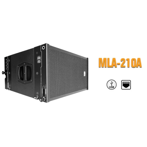 M-Voice MLA-210A Aktif Line Array Hoparlor 2x10” 2x1 1400 Watt