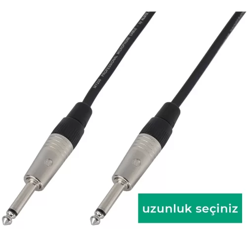 Neutrik-Klotz Hazır Gitar Kablosu 6.3 mm. Çivi+Çivi