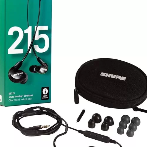 SHURE SE215-K+UNI-EFS Kulak İçi Kulaklık, Sound İsolating