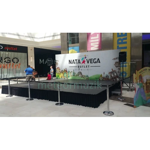 12-m2 Sahne Podyum 50cm ayak + merdiven (Meteor-1250)