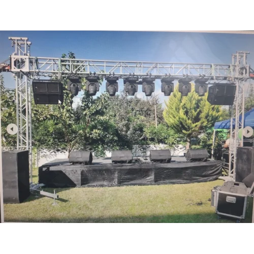 Ön Truss 40x40 Kare Trusslu Tower Sepetli Model, 5,5-metre Yükseklik, 12-metre Genişlik