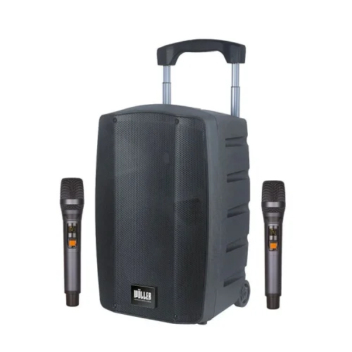 Wöller Mobil Hoparlör W-1030A, Çift El Mikrofonlu, Şarjlı, 2+3 Kanal
