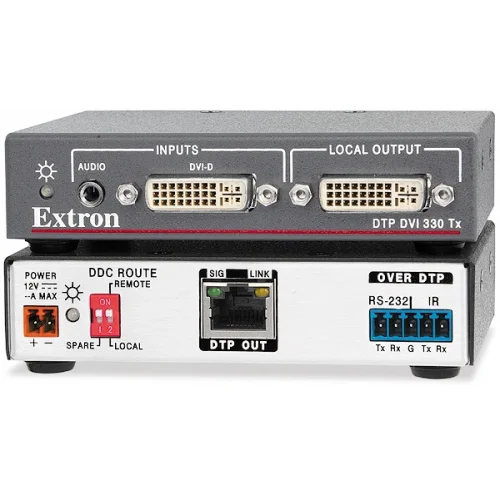 Extron DTP DVI 4K 330 Tx DVI için Uzun Mesafeli DTP Verici - 100 Metre Mesafe