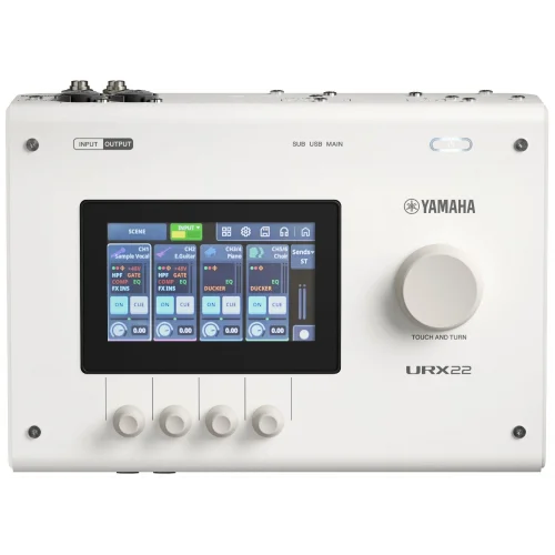Yamaha URX22-W USB Audio Interface with Touchscreen Ses kartı, 4-in/2-out USB-C