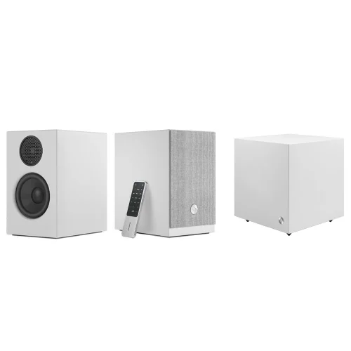 Audio Pro A28+SW-5 Beyaz 2+1 Aktif Multiroom Akıllı Ev Hoparlörü Seti
