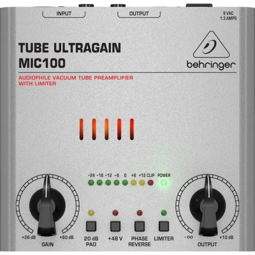 Behringer MIC100, Tube Ultragain Lambalı Mikrofon Preamfisi