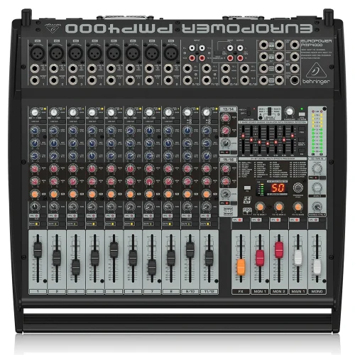 Behringer PMP4000 2x800W Power-Mixer, 16 Kanal