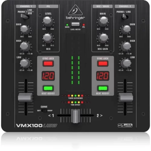 Behringer Pro Mixer VMX100USB USB Dj Mikseri