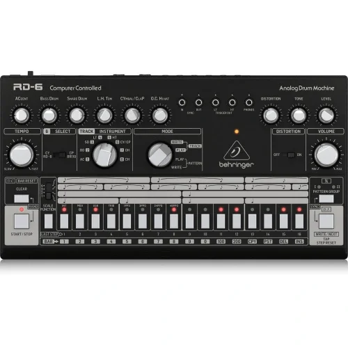 Behringer RD-6-BK RHYTHM DESIGNER Analog Davul Makinesi (Siyah)