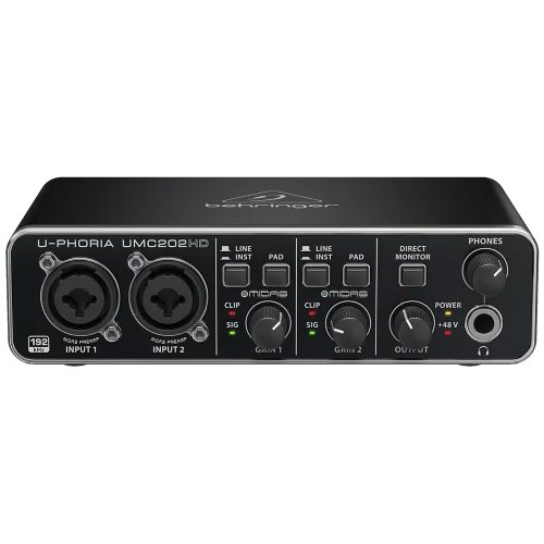 Behringer UMC202HD - 2x2, 24-Bit/192kHz USB Ses Kartı