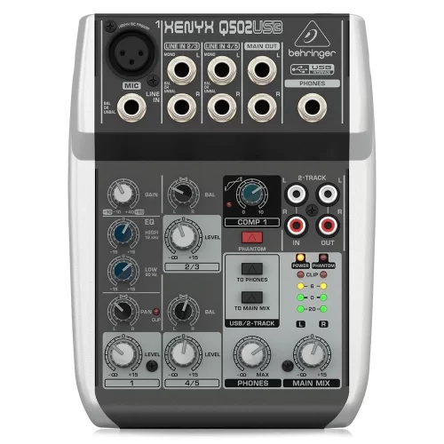 Behringer Xenyx Q502usb 5 Kanal Usb Analog Mikser
