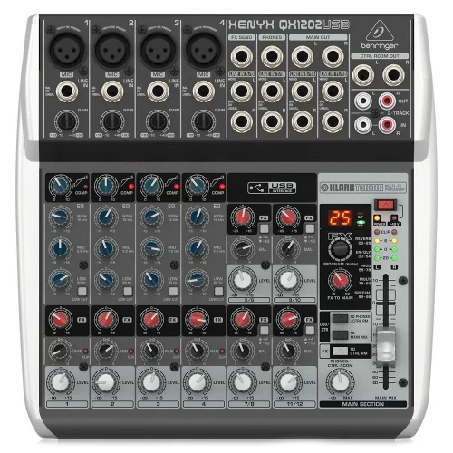 Behringer Xenyx QX1202usb 12 Kanal Usb Analog Mikser
