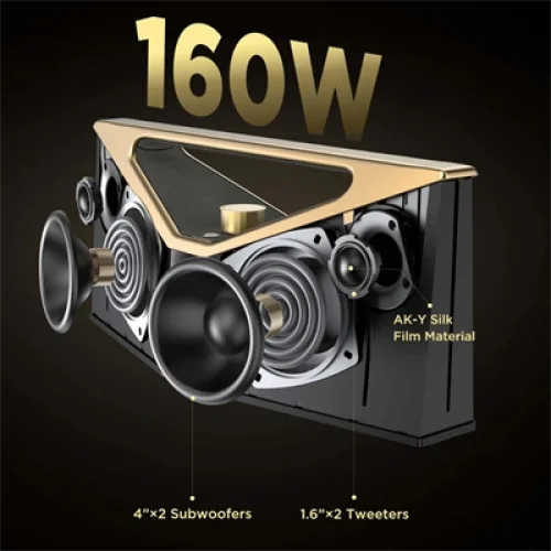 BUGANI Breaf Pro Şarjlı Bluetooth Hoparlör Black/Silver