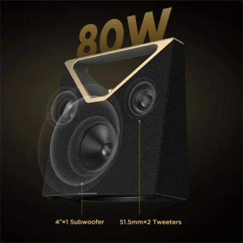 BUGANI Brief Plus Şarjlı Bluetooth Hoparlör 80W