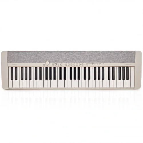 CASIOTONE CT-S1WEC 61 Tuş Piyano Stili Hassasiyetli Standart Beyaz Org (Adaptör Dahil)