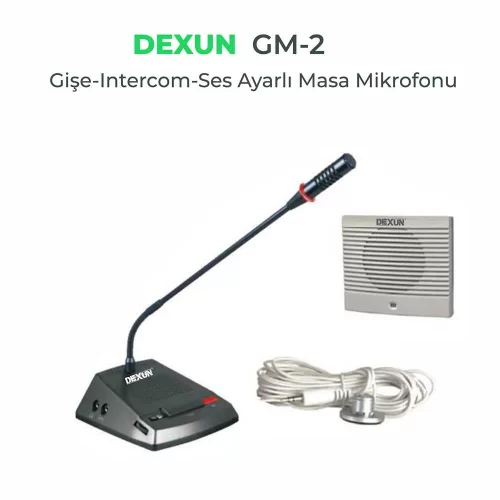DEXUN GM2 Çift Yönlü Gişe Vezne Görüşme Sistemi